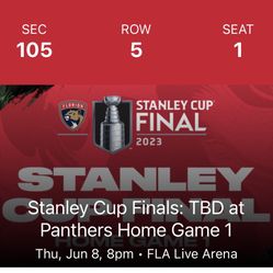 Florida Panthers Stanley Cup Finals Game 1