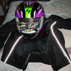 Motorcycle Helmet and Jacket