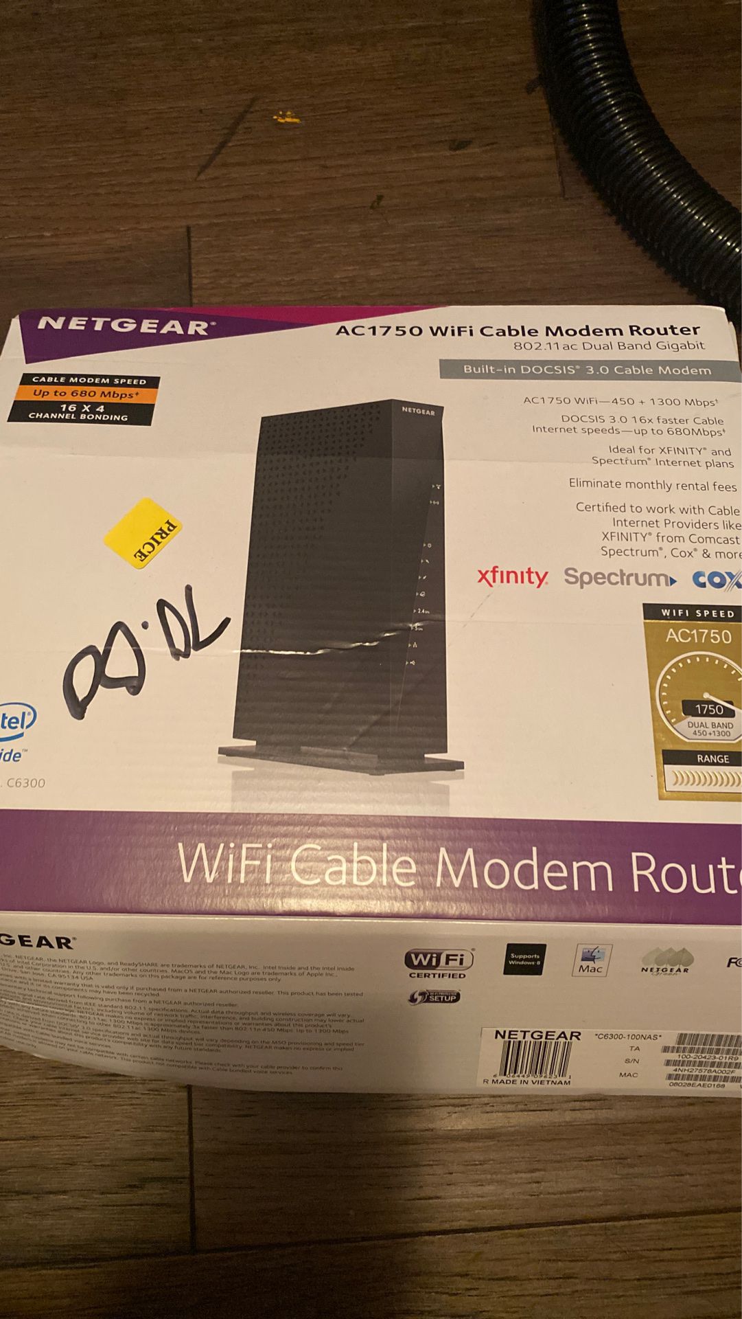 Netgear Ac1750 WiFi Cable Modem Router