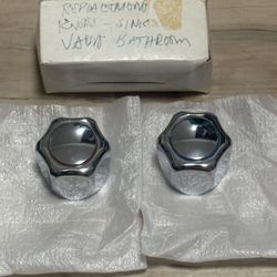 New Shower Handle Set Hot Cold Chrome Stainless Steel