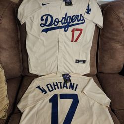 Dodgers Ohtani Jersey  (Cream Color)