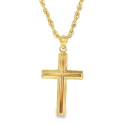 10k Yellow Gold Ankh Charm Necklace