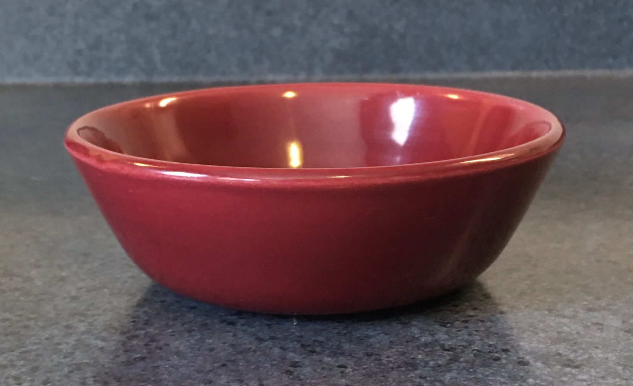 Bauer Pottery - Vintage 4 3/4” Bowl in Burgundy