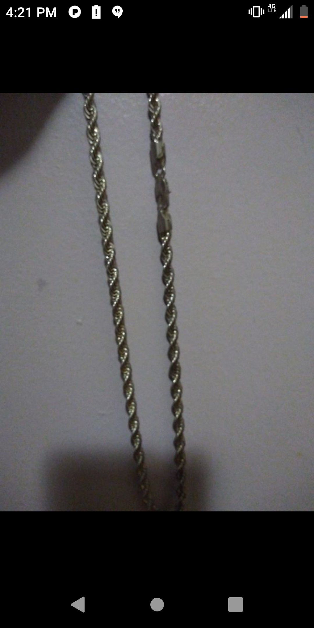 Sterling silver chain