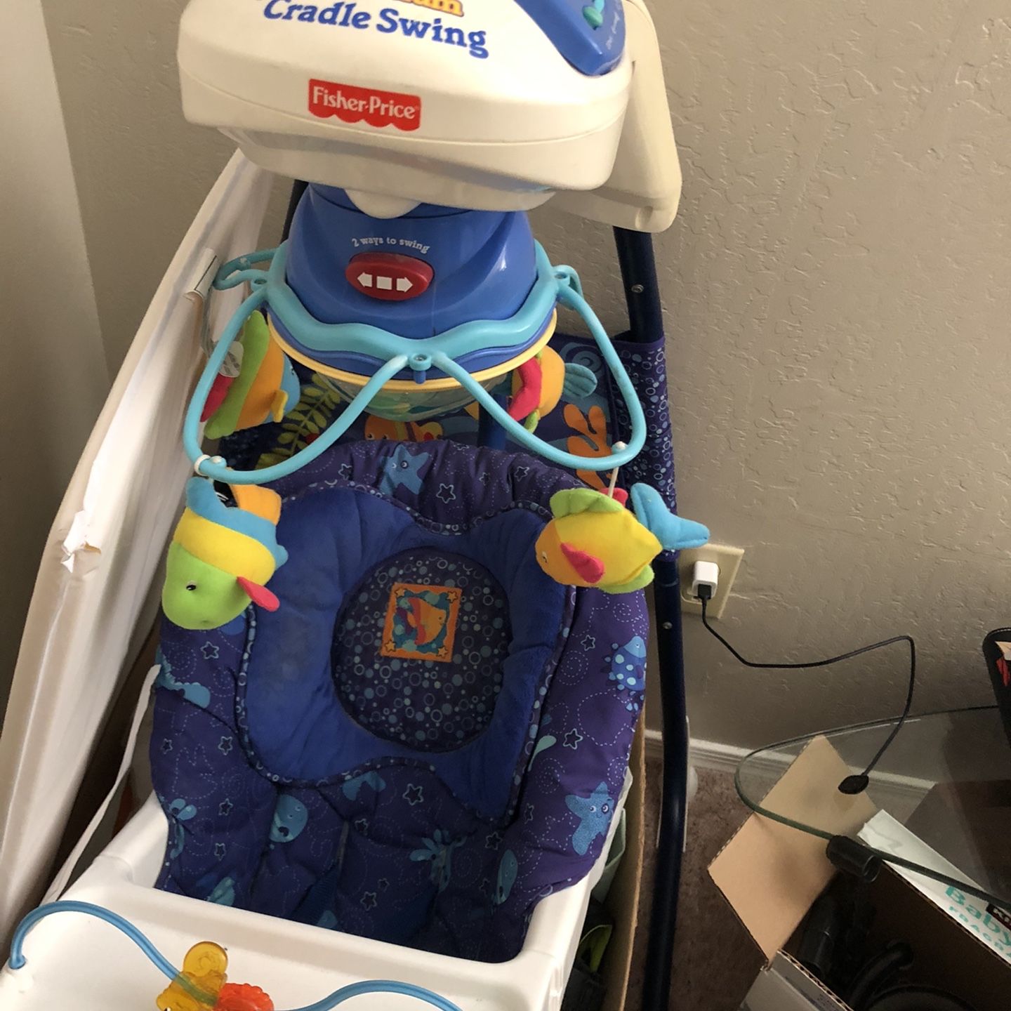 Fisher price aquarium cradle swing hotsell