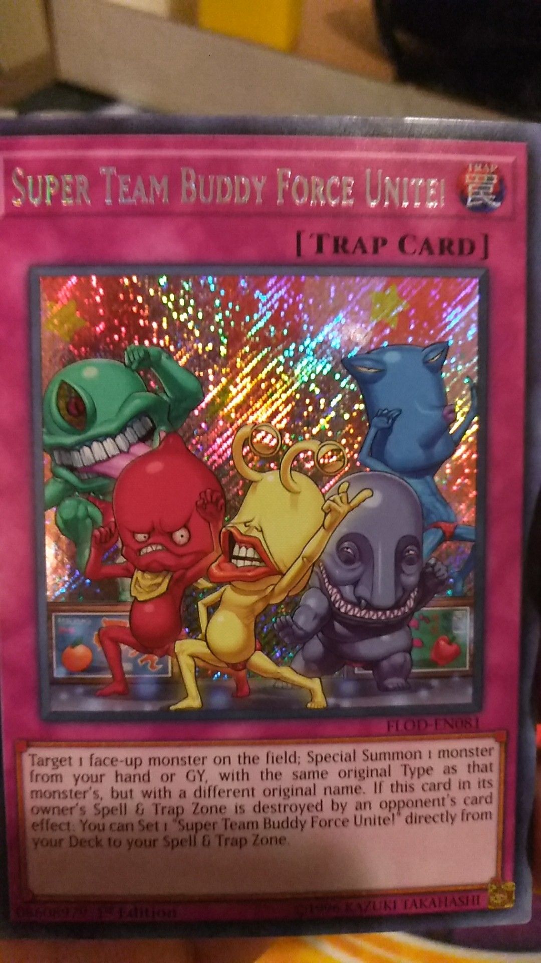 YUGIOH SUPER TEAM BUDDY FORCE UNITE! SECRET RARE MINT CONDITION!!!