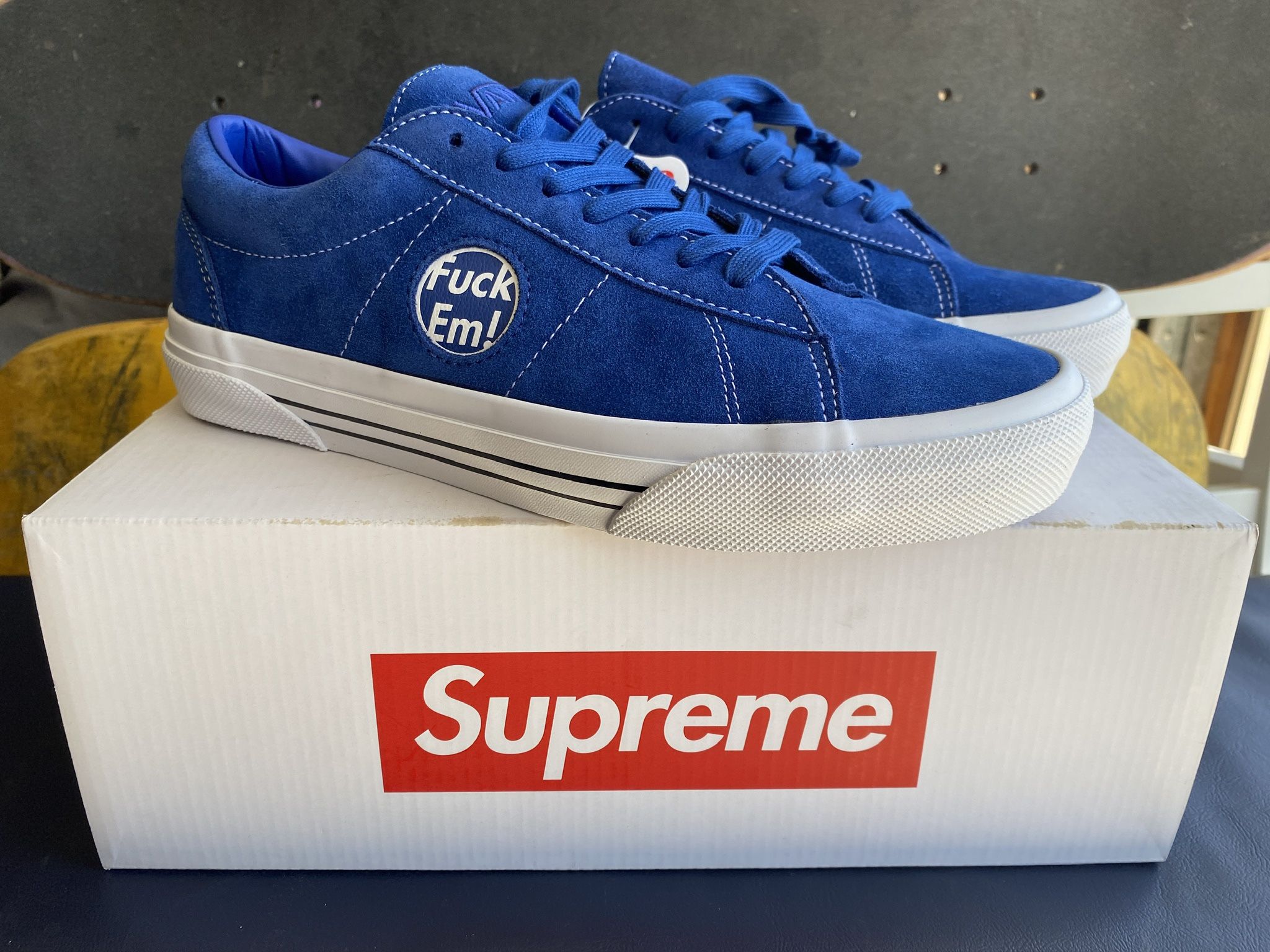 Vans Supreme Fuck Em Blue 9 1/2