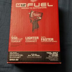 M12 FUEL Stubby 3/8 in. Impact Wrench (Tool-Only)
Brand New No Low Offers / Trades. Pick up in Burien Only Yes Available 