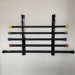 5 Weighted Bars 10, 15, 20, 25 & 30 Lbs