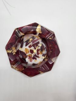 Naturally Preserved Rose Petal Ashtray