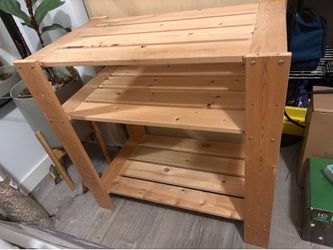 Natural Wood Shelving unit