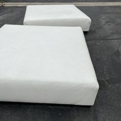 4x4foot Leather Ottomans FREE
