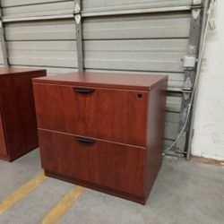 Used - Two Drawer Lateral File Cabinet w/ Key 