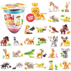 Gumi Yum Surprise (Widlife) Collectible Animal Figurines / Puzzle Toys — with instructions