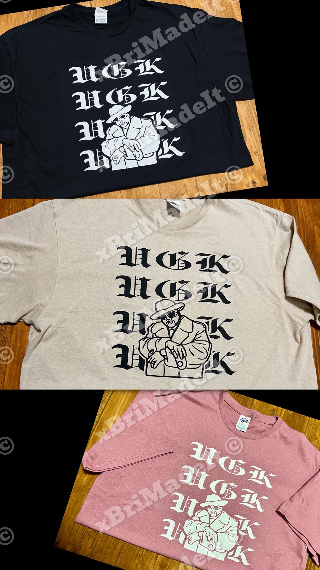 UGK SHIRT / GRAPHIC HIP HOP TEE/ Custom T-shirt