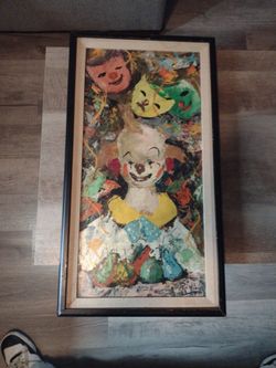 Vintage Rius oil painting