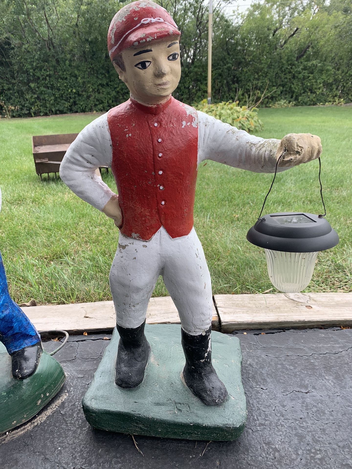 Lawn Jockey - With Solar Light