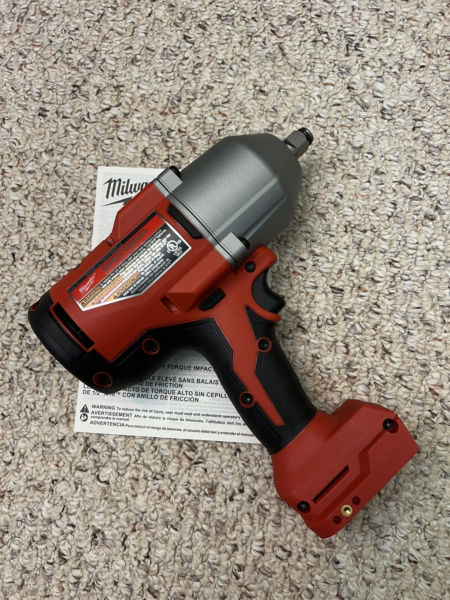Milwaukee M18 18 Volt Brushless 1/2 High Torque Impact Wrench