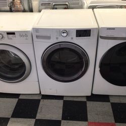 #224 Used White Front Load Kenmore Washer