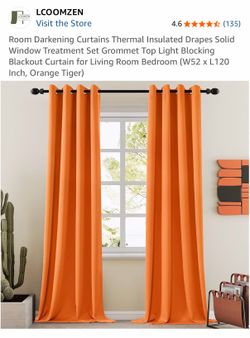 Orange drapes