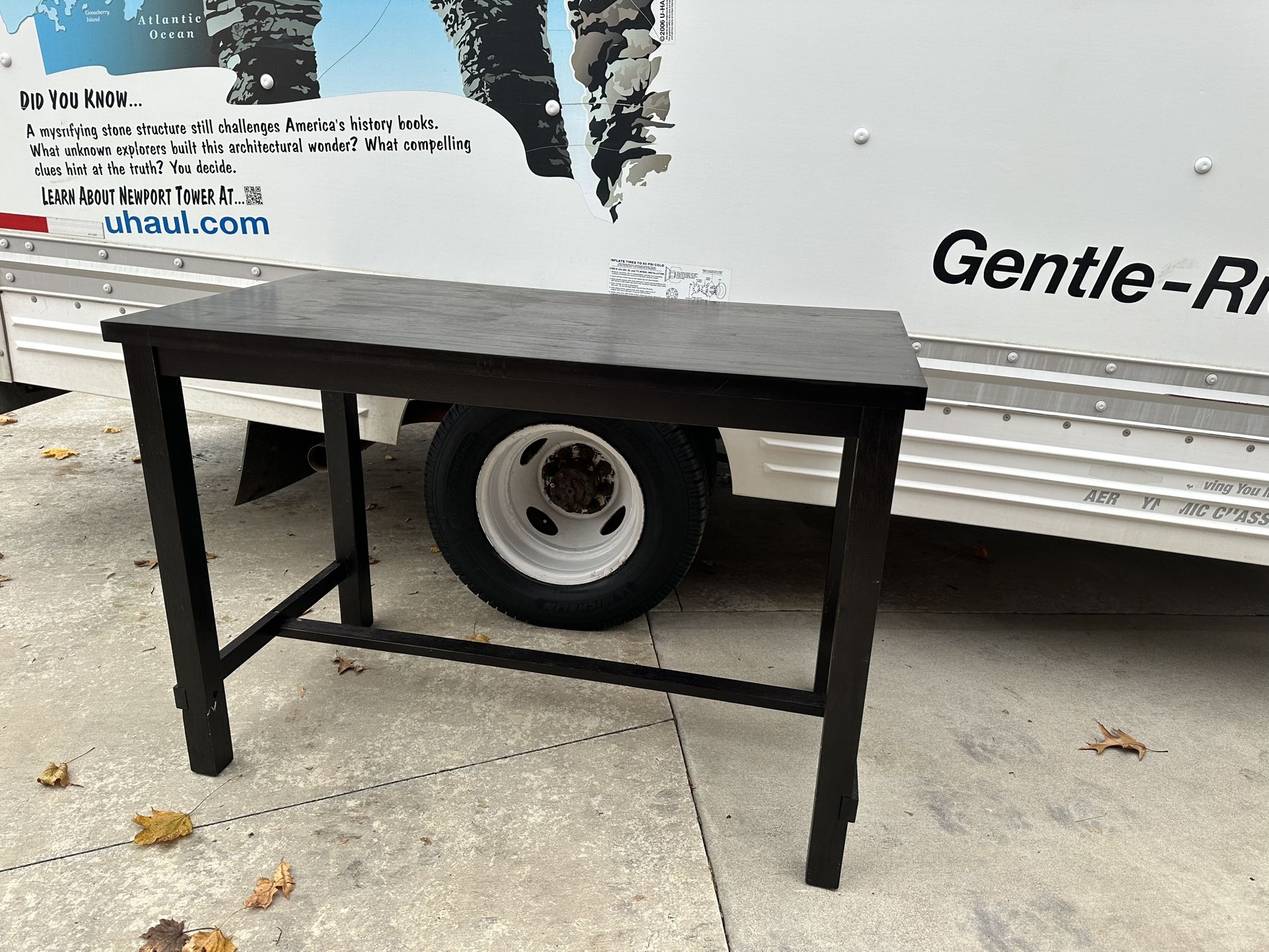 Brown Wooden High Top Table