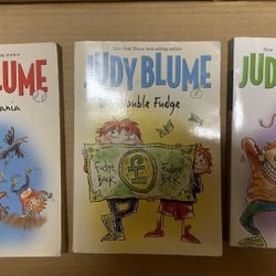 3 Judy Blume Books - Fudge