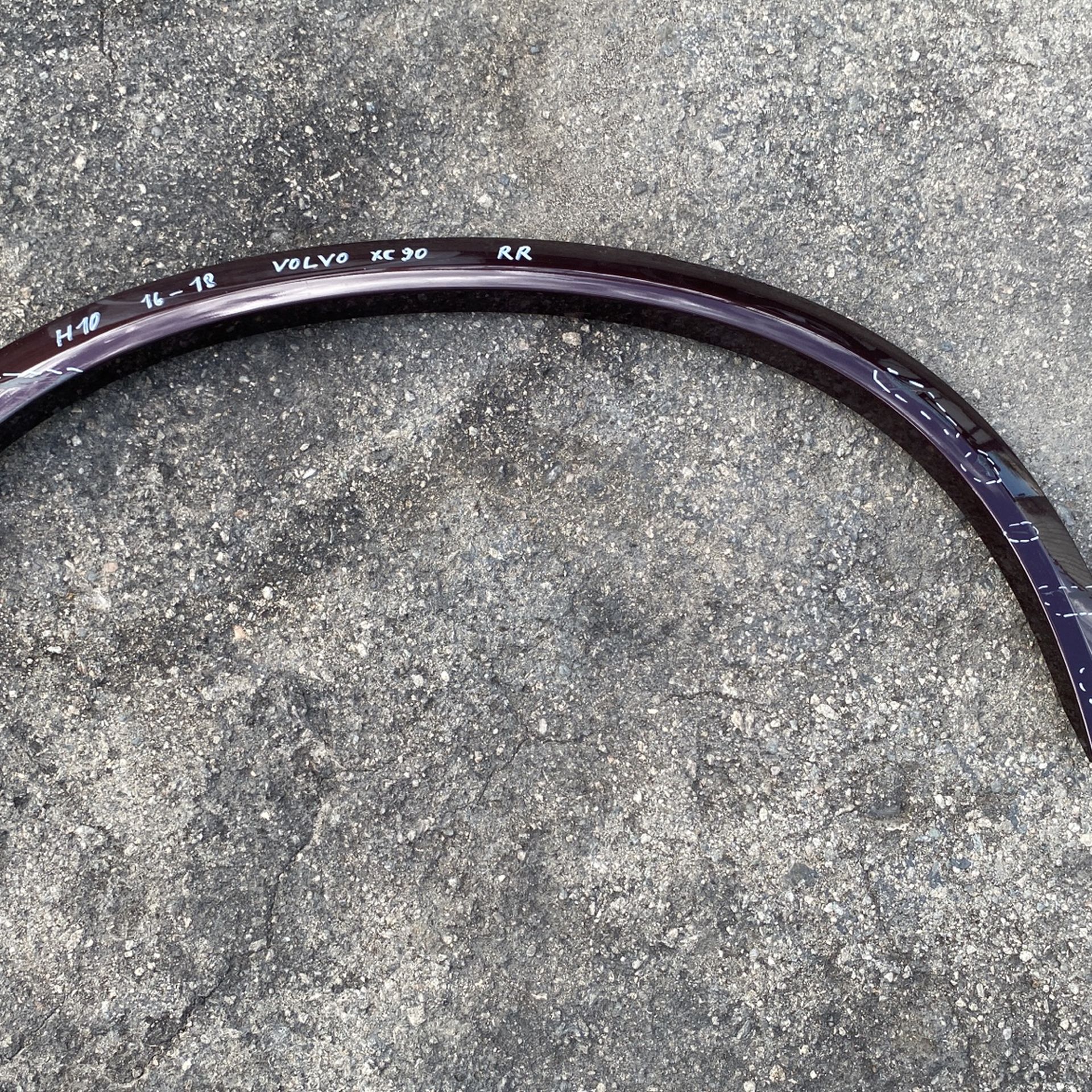 2016 2017 2018 VOLVO XC90 WHEEL FLARE MOLDING RIGHT REAR (contact info ...