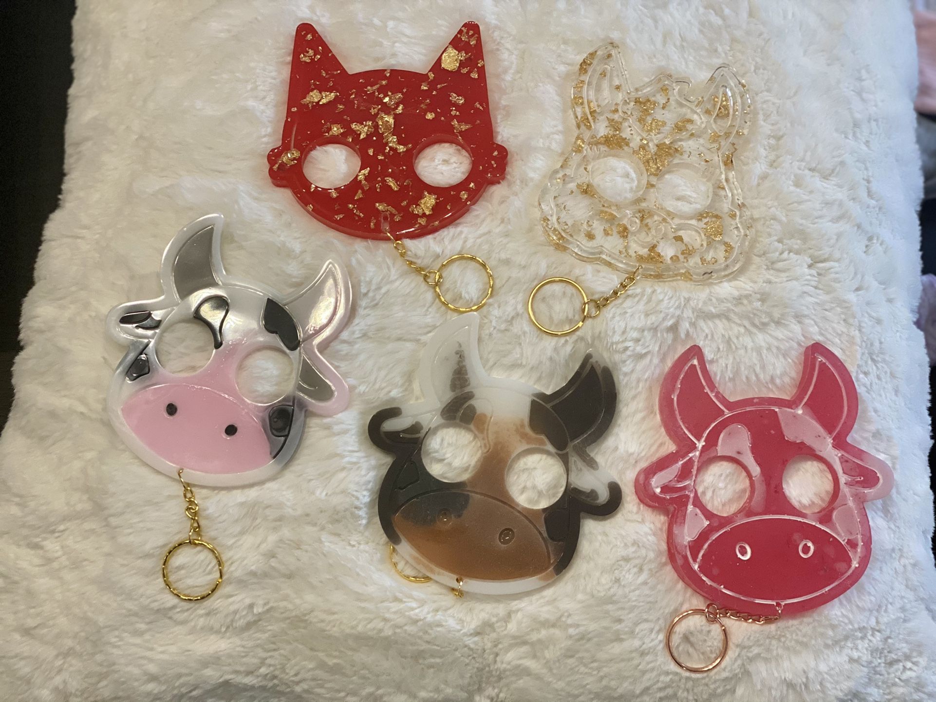 Unique Animal Resin / Hand Painted Keychains