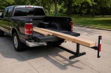 Heavy Duty Truck Bed Extender / Hitch Mount Load Bar #54
