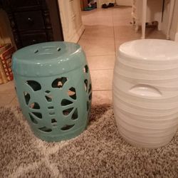 Classic Soft Neural And Unique Design With arm grabs on Either Side Ceramic Decorative garden Stool/Or Indoor/Classic Design Ceramic, $40 d