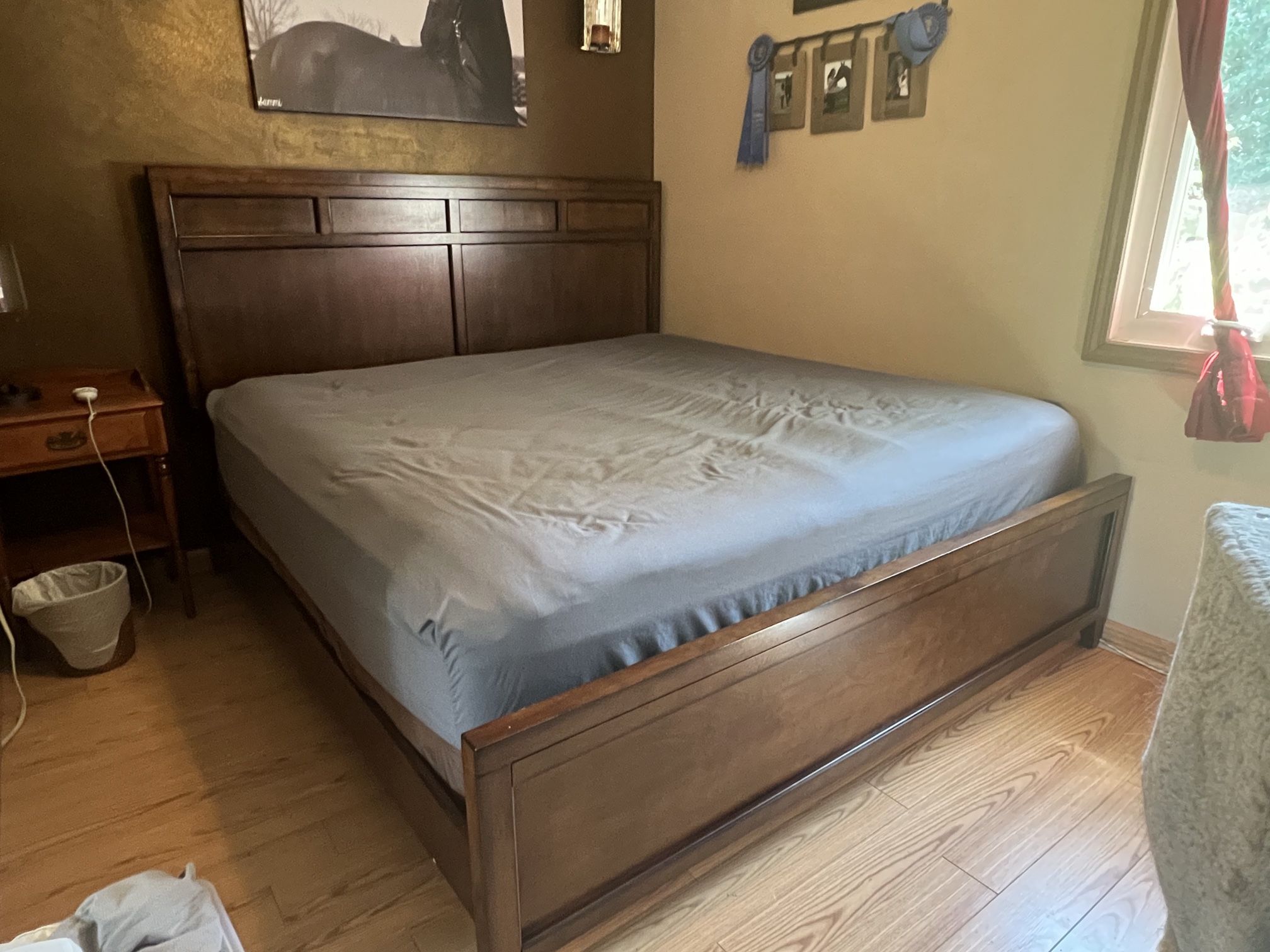 King Bed Frame Solid Wood