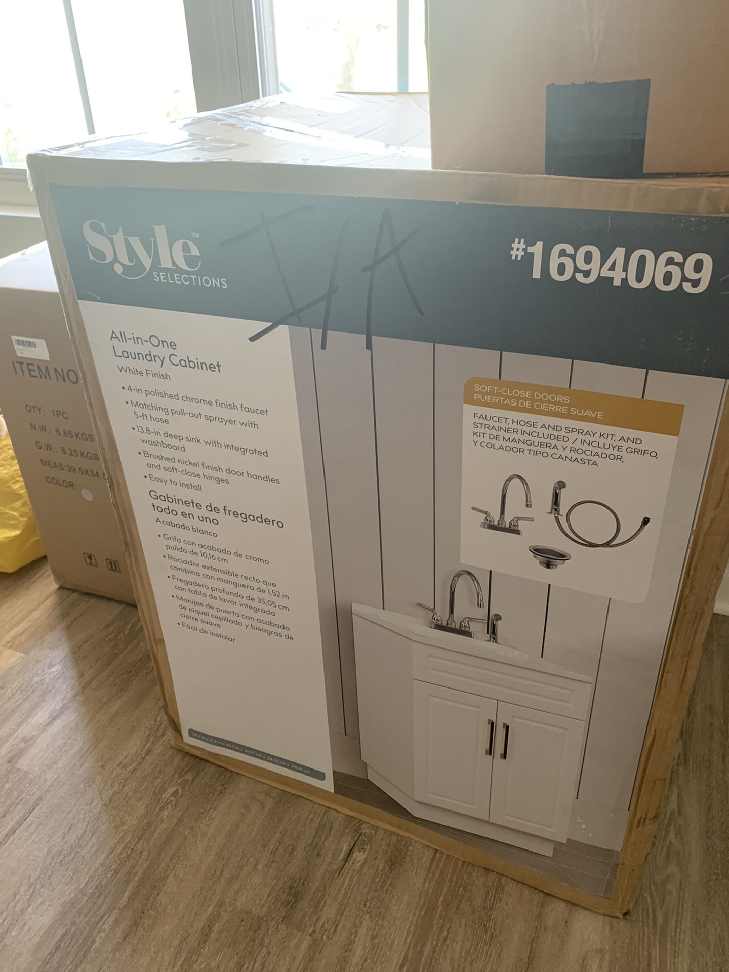 New In Box All-in-one Laundry Cabinet