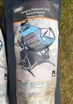 Swing hammock camp chairs