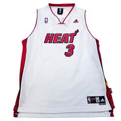 Miami Heat Dwyane Wade Jersey Youth XL (18-20) Adidas NBA Basketball Home 
