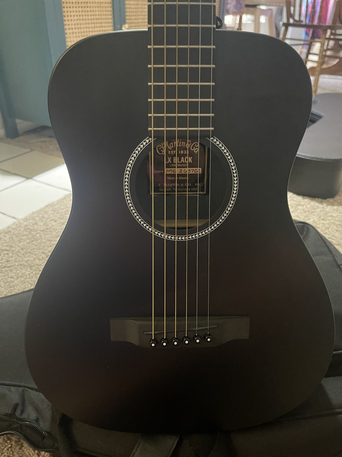 Martin LX Black Little Martin Acoustic Guitar - Near Perfect Condition