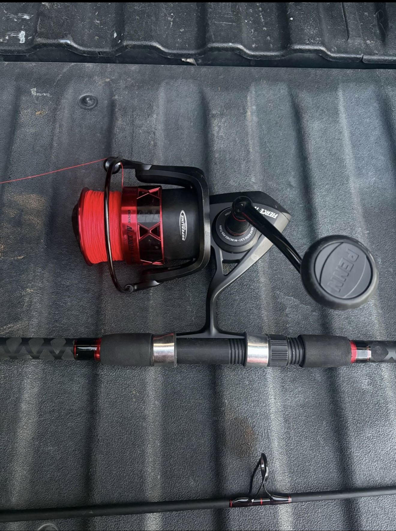 Penn Fierce 8000 on 12ft surf rod