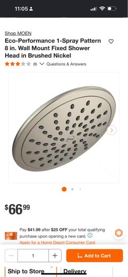 Moen Shower head and handle