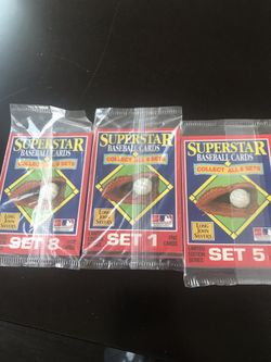 3 Sealed 1990 Long John Superstar sets