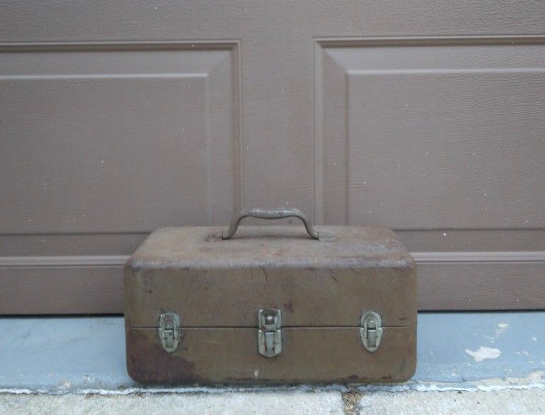 Vintage Metal Tackle Box