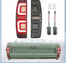 LED Tail Lights Compatible with 1 F100 F250 F350, 1 Bronco 1 Econoline E100 E200 E300 Vans | Brake Turn Signal Reverse Running