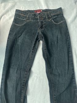 Y2K Hip Jeans low rise bootcut jeans with studded pockets in a size 5