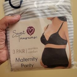 brand new 3 pair maternity pants and 2 nursing  pads and shirts all $15