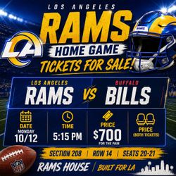 Rams vs Bill Tickets for sale