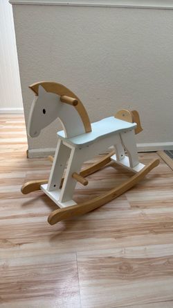 Wooden rocking horse