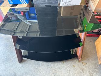 📺 3-Tier Glass TV Stand / Entertainment Center – $25