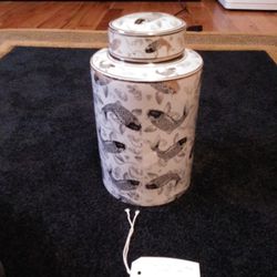 Koi Fish Ceramic Jar