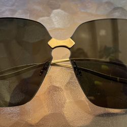 Gucci Gold Black Retro GG0352s Sunglasses 