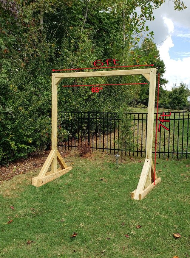 Wooden Stand Swing Frame
