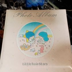 1976 VINTAGE SANRIO LITTLE TWIN STARS ORIGINAL AUTHENTIC Photo Album From 1976 High Resale Value By This For Cheap Sell It For Double!!;