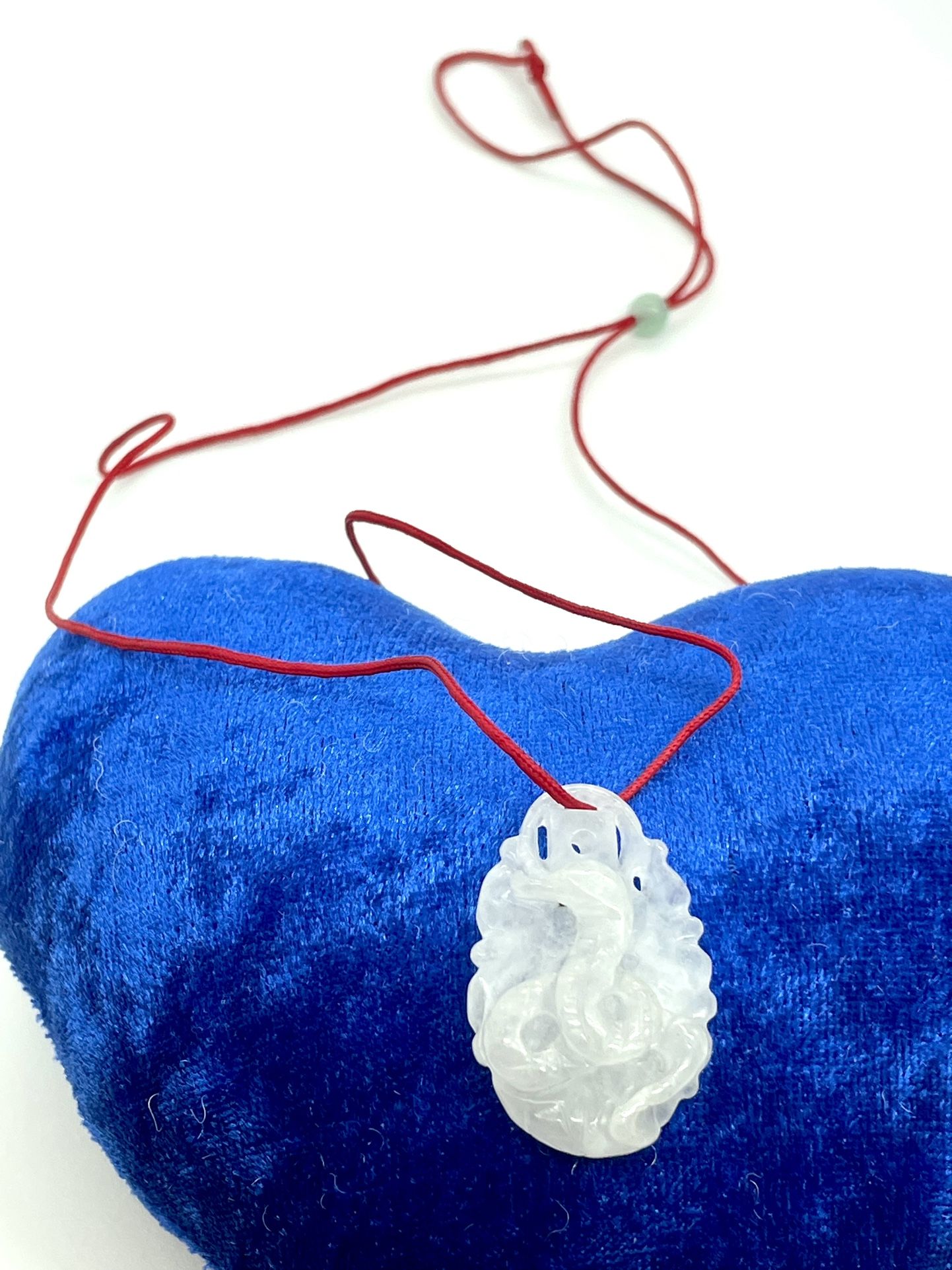 Asian 24” White Jade Necklace